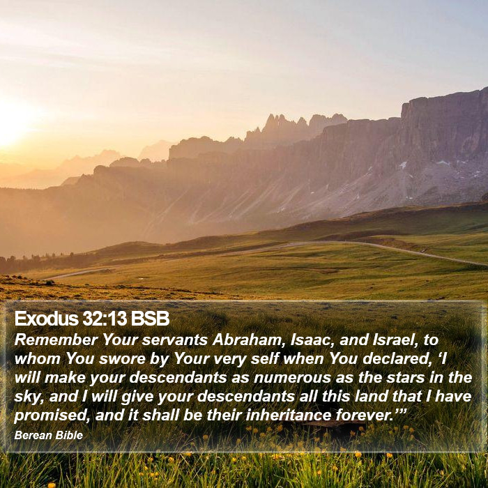 Exodus 32:13 BSB Bible Study