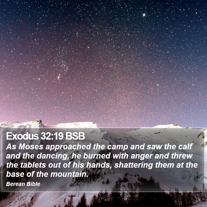 Exodus 32:19 BSB Bible Study