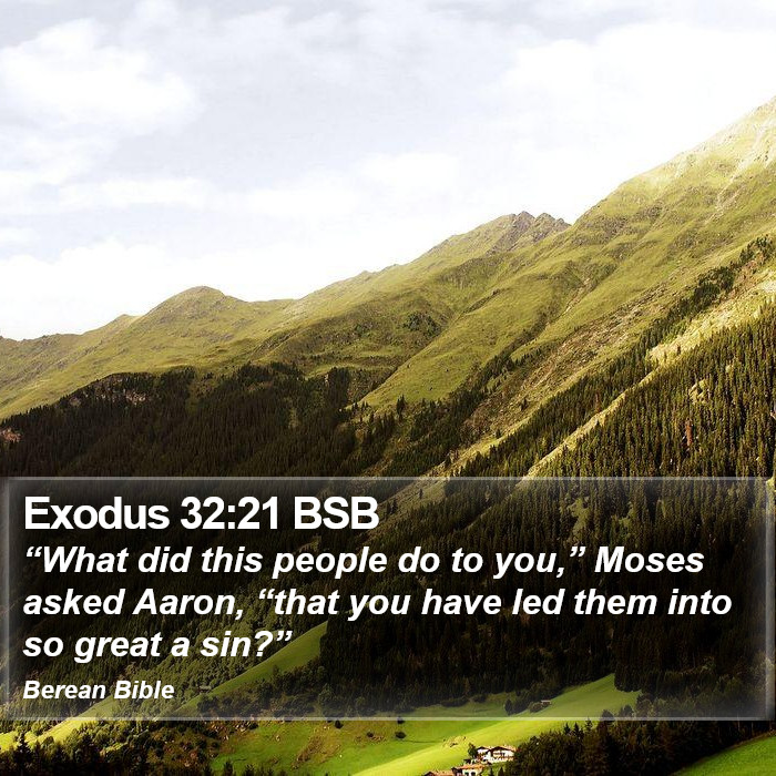 Exodus 32:21 BSB Bible Study