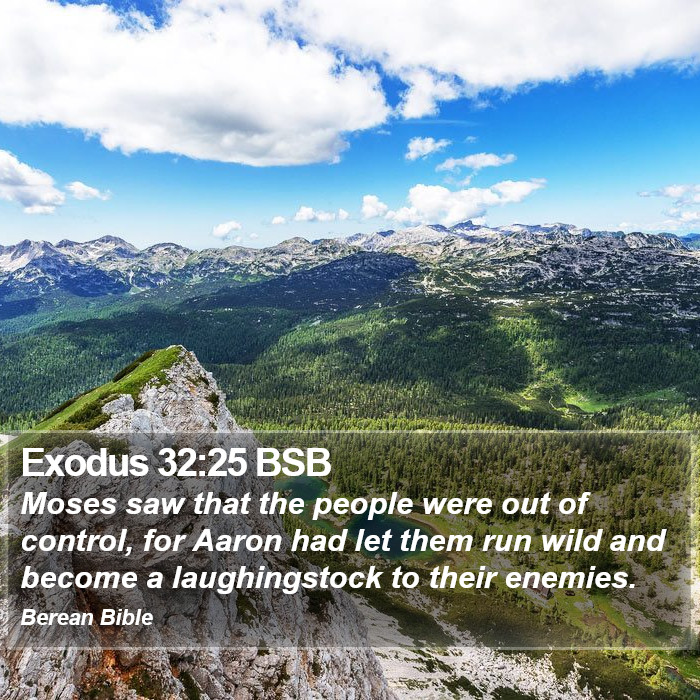 Exodus 32:25 BSB Bible Study