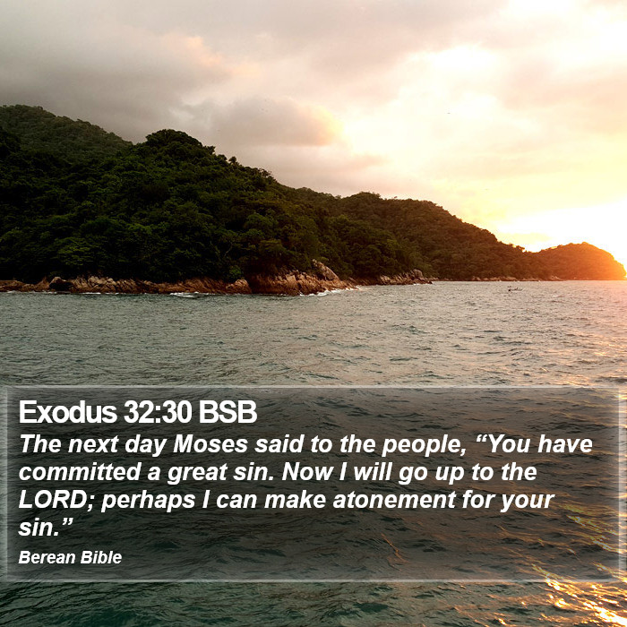 Exodus 32:30 BSB Bible Study