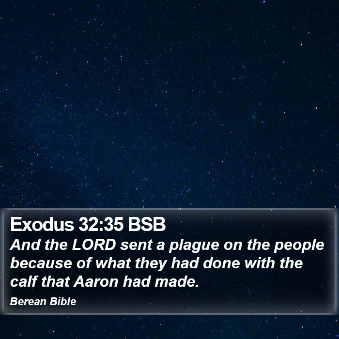 Exodus 32:35 BSB Bible Study