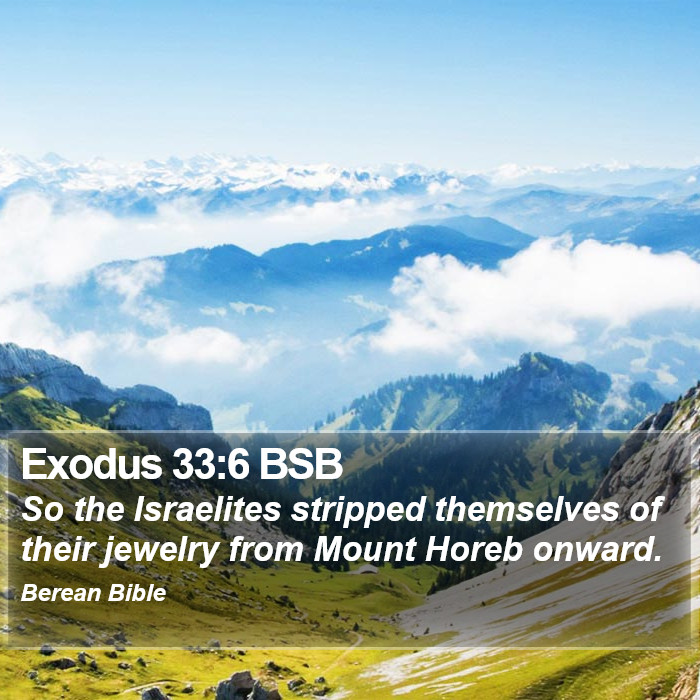 Exodus 33:6 BSB Bible Study