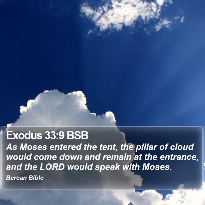 Exodus 33:9 BSB Bible Study