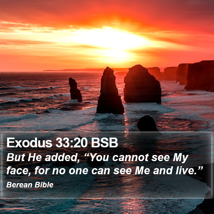 Exodus 33:20 BSB Bible Study