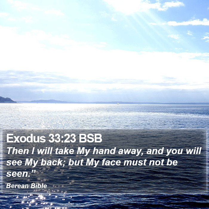 Exodus 33:23 BSB Bible Study