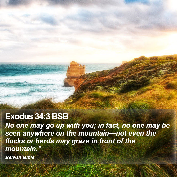 Exodus 34:3 BSB Bible Study