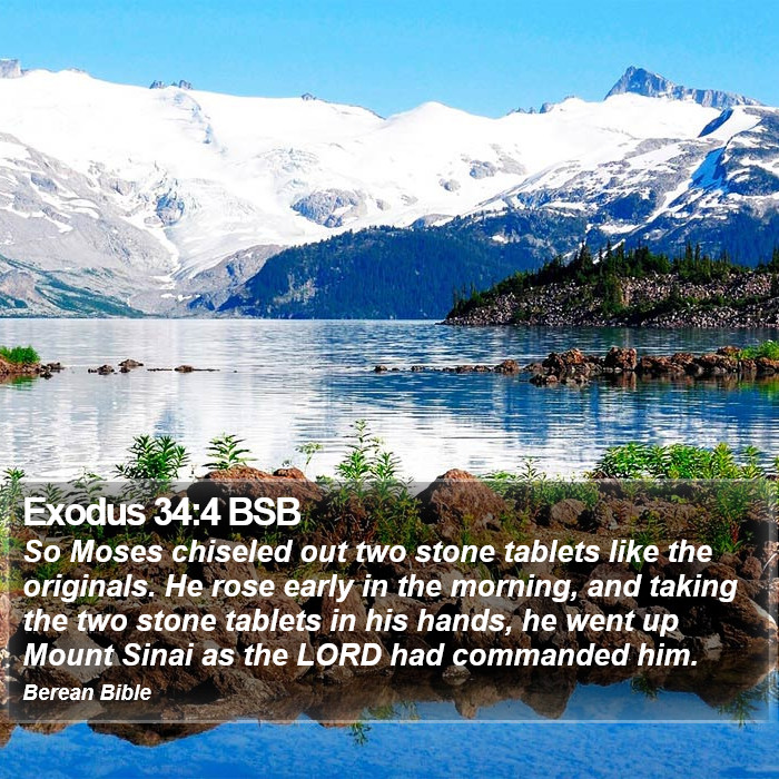 Exodus 34:4 BSB Bible Study