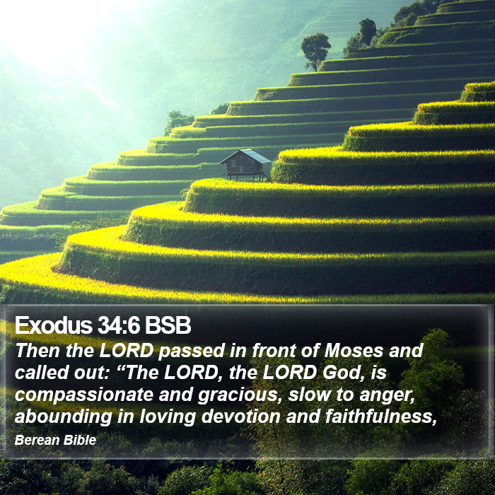 Exodus 34:6 BSB Bible Study