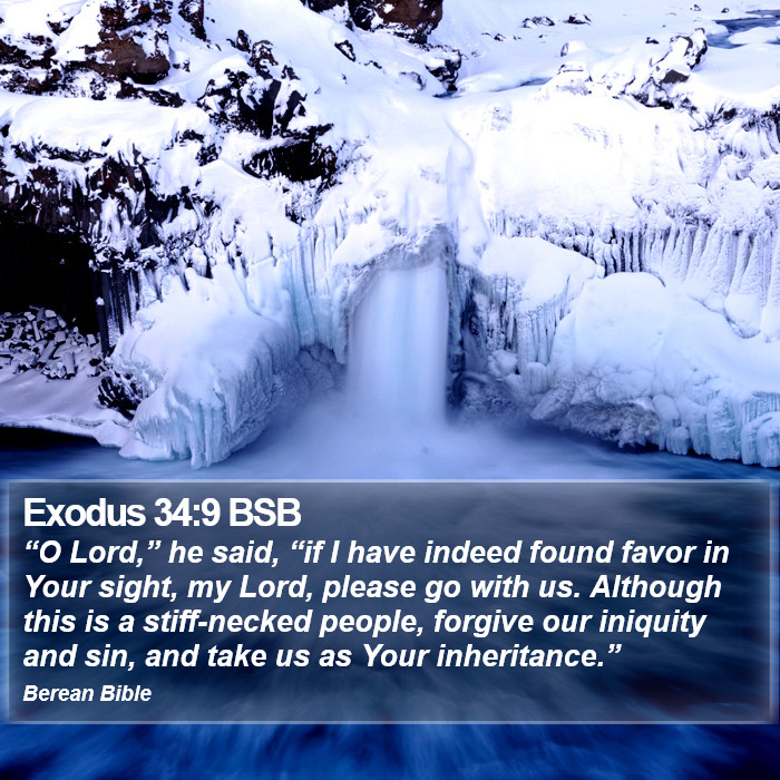 Exodus 34:9 BSB Bible Study