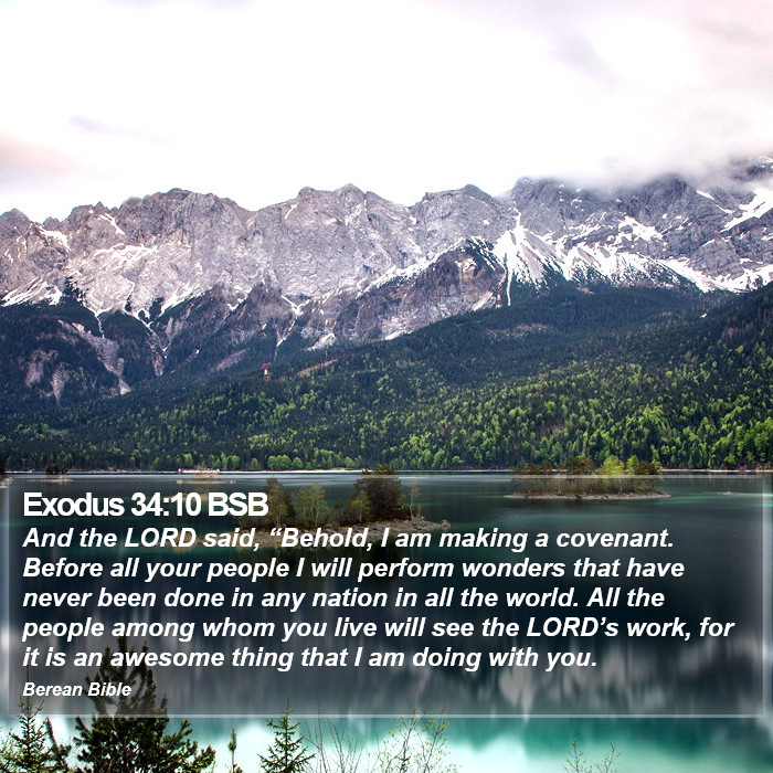 Exodus 34:10 BSB Bible Study