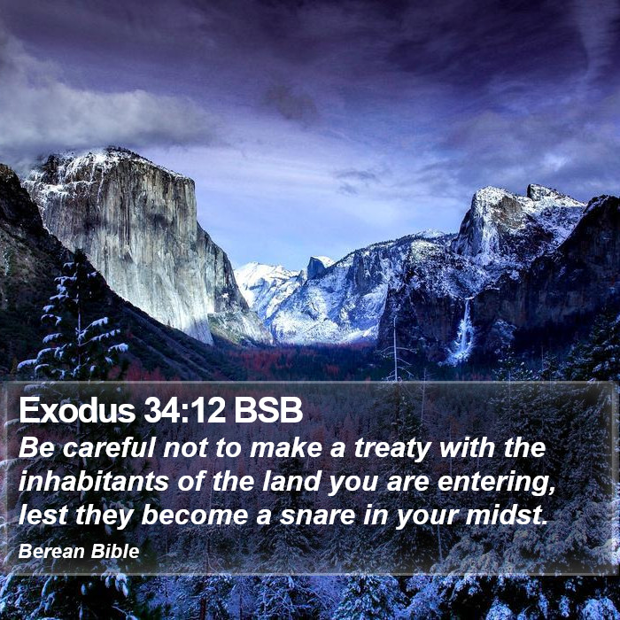 Exodus 34:12 BSB Bible Study