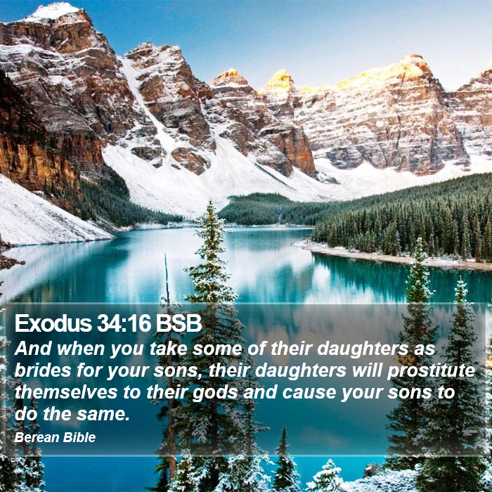 Exodus 34:16 BSB Bible Study