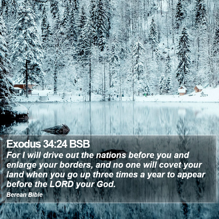 Exodus 34:24 BSB Bible Study