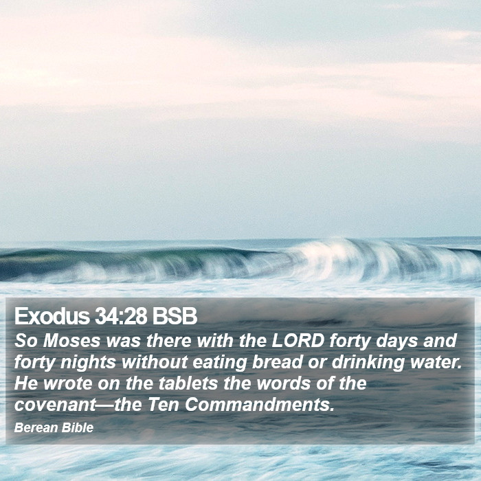 Exodus 34:28 BSB Bible Study