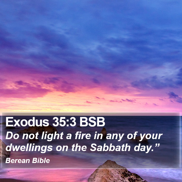 Exodus 35:3 BSB Bible Study