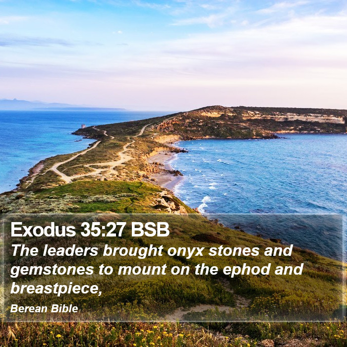 Exodus 35:27 BSB Bible Study