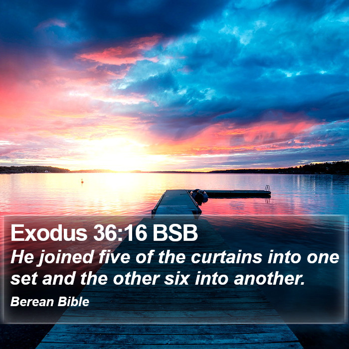 Exodus 36:16 BSB Bible Study