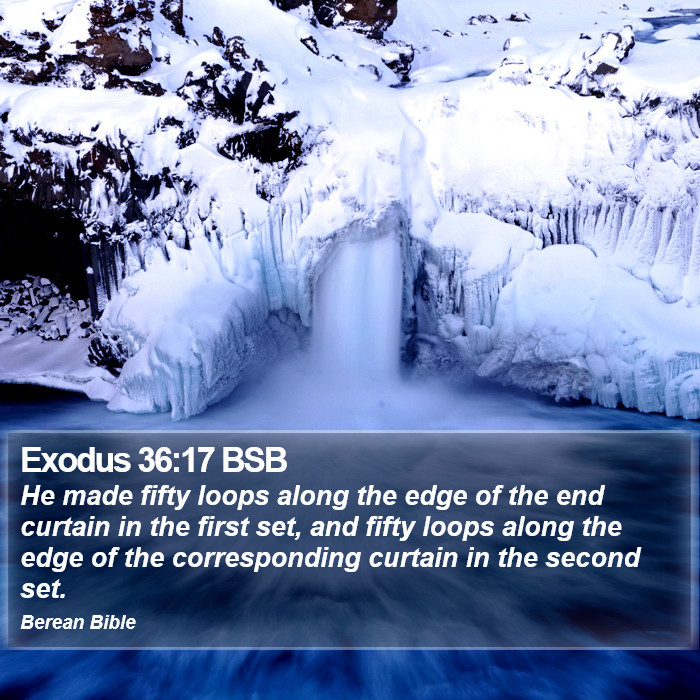 Exodus 36:17 BSB Bible Study