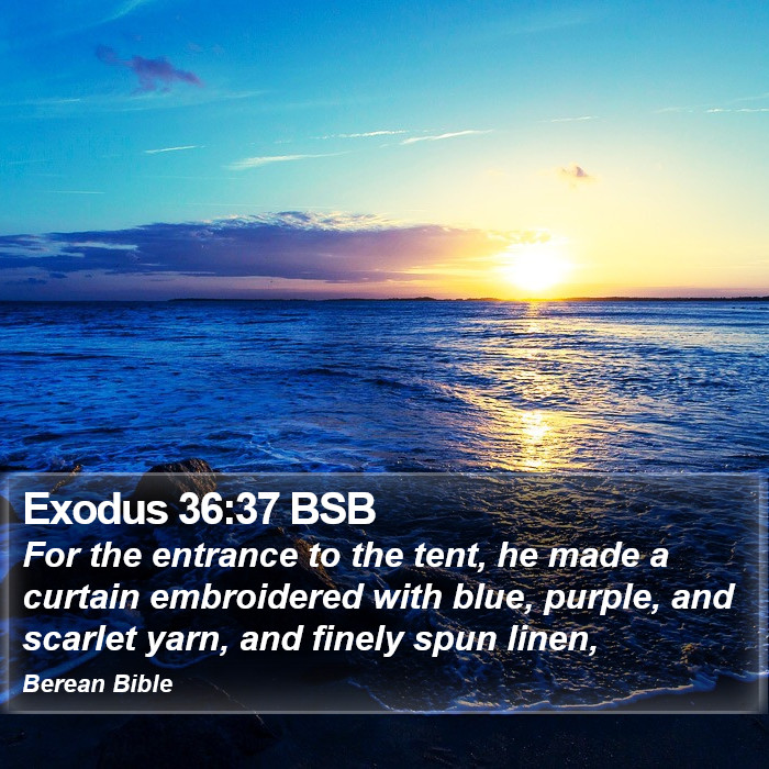 Exodus 36:37 BSB Bible Study