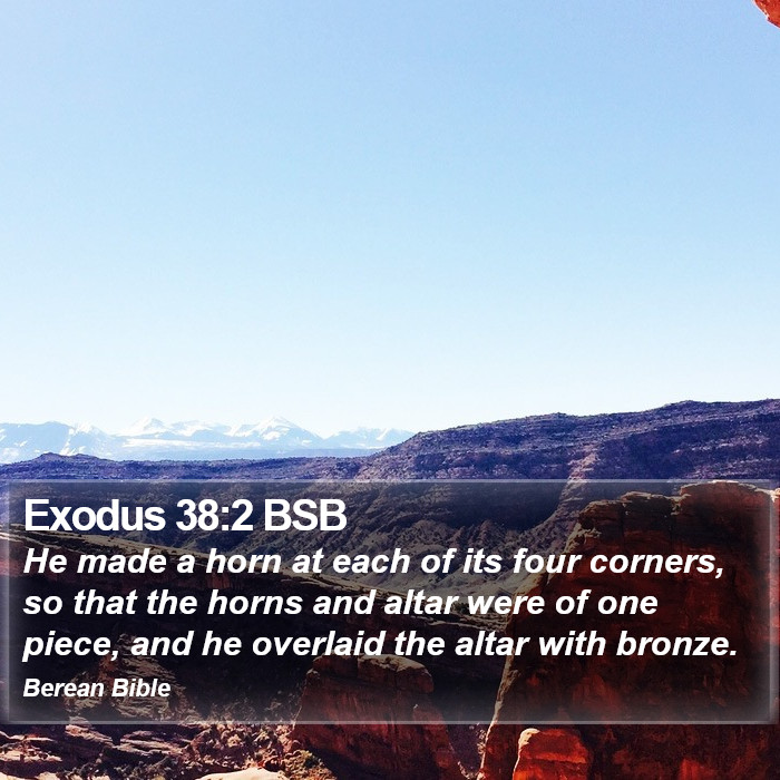 Exodus 38:2 BSB Bible Study