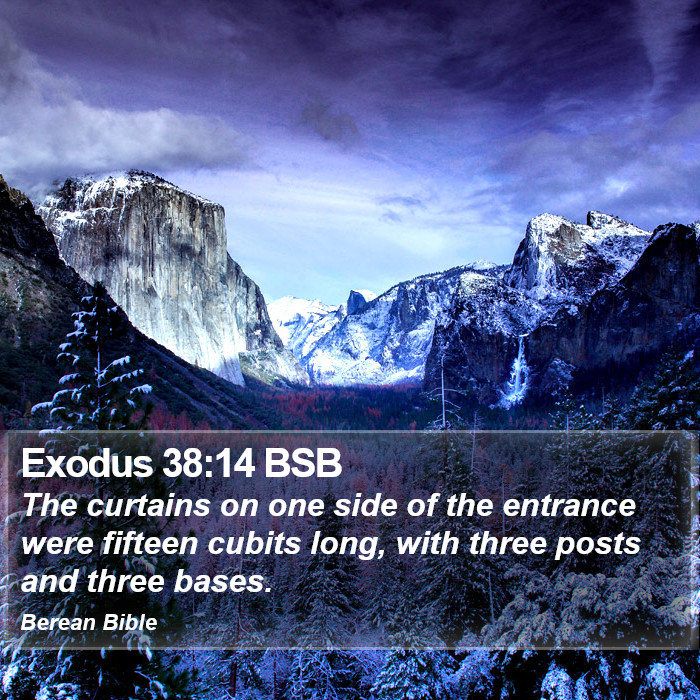 Exodus 38:14 BSB Bible Study