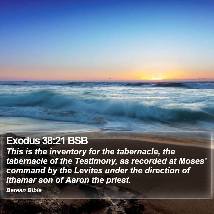 Exodus 38:21 BSB Bible Study