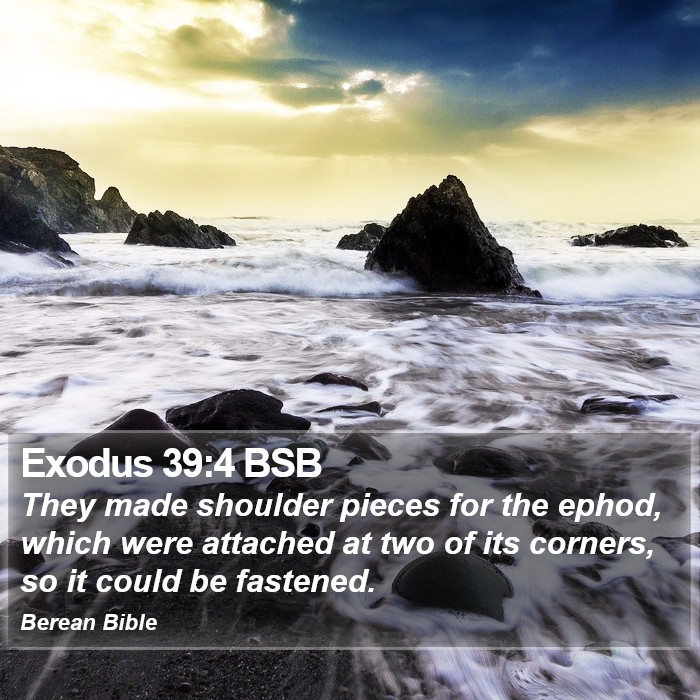 Exodus 39:4 BSB Bible Study