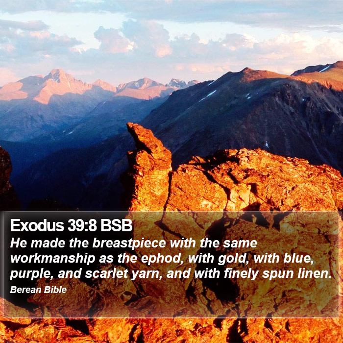 Exodus 39:8 BSB Bible Study