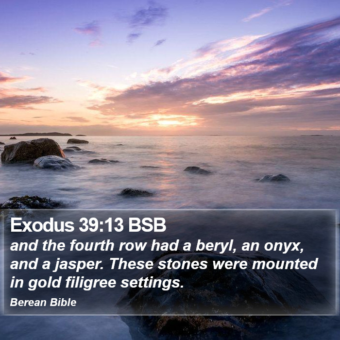 Exodus 39:13 BSB Bible Study