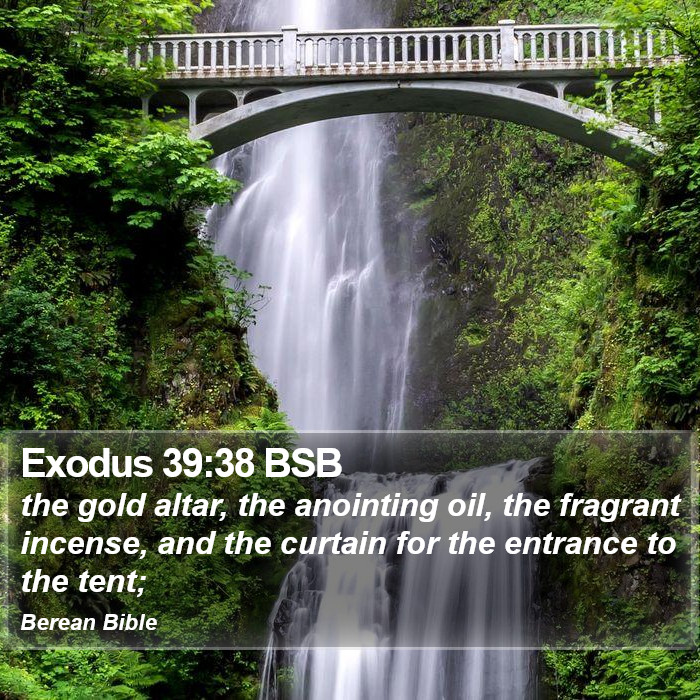 Exodus 39:38 BSB Bible Study