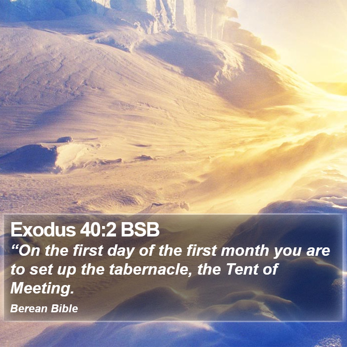 Exodus 40:2 BSB Bible Study