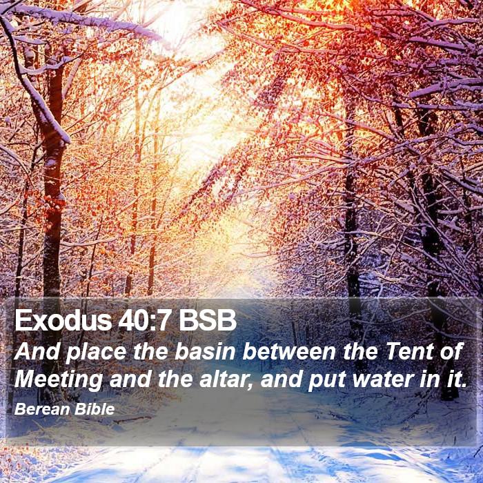 Exodus 40:7 BSB Bible Study