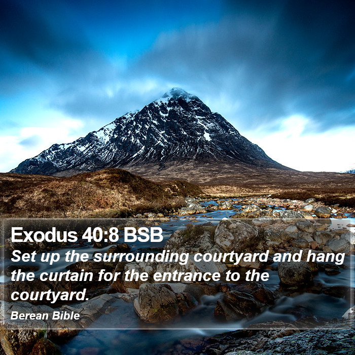 Exodus 40:8 BSB Bible Study