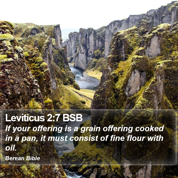 Leviticus 2:7 BSB Bible Study