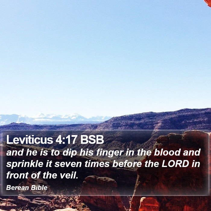 Leviticus 4:17 BSB Bible Study