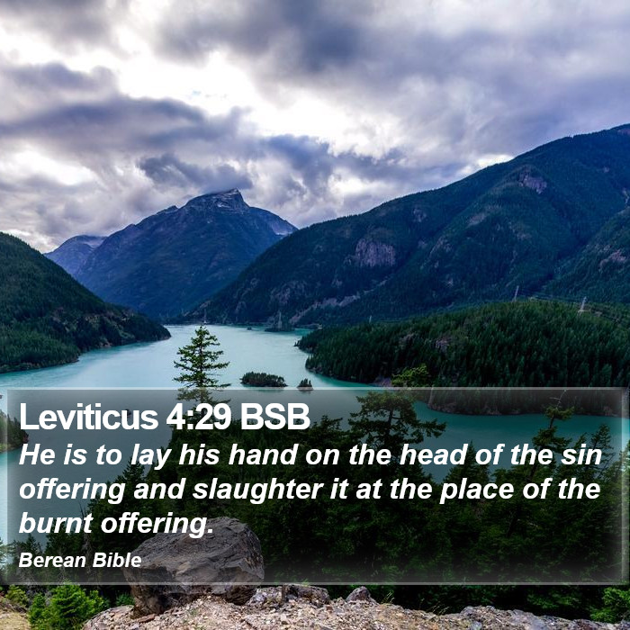 Leviticus 4:29 BSB Bible Study