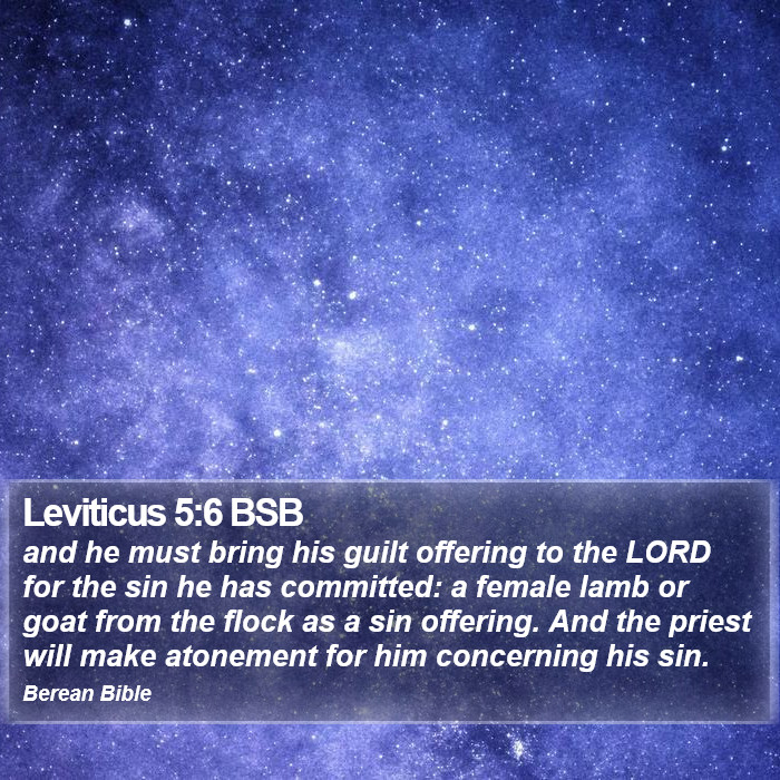 Leviticus 5:6 BSB Bible Study