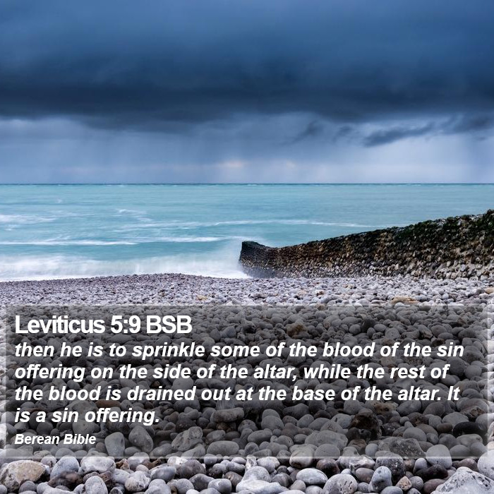 Leviticus 5:9 BSB Bible Study