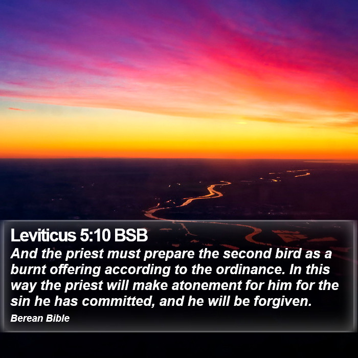 Leviticus 5:10 BSB Bible Study