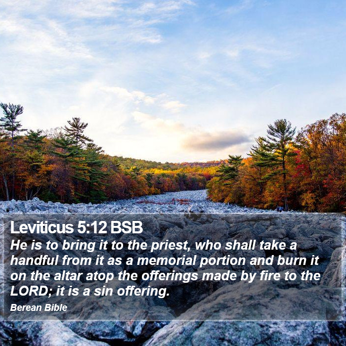 Leviticus 5:12 BSB Bible Study