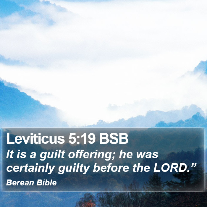 Leviticus 5:19 BSB Bible Study