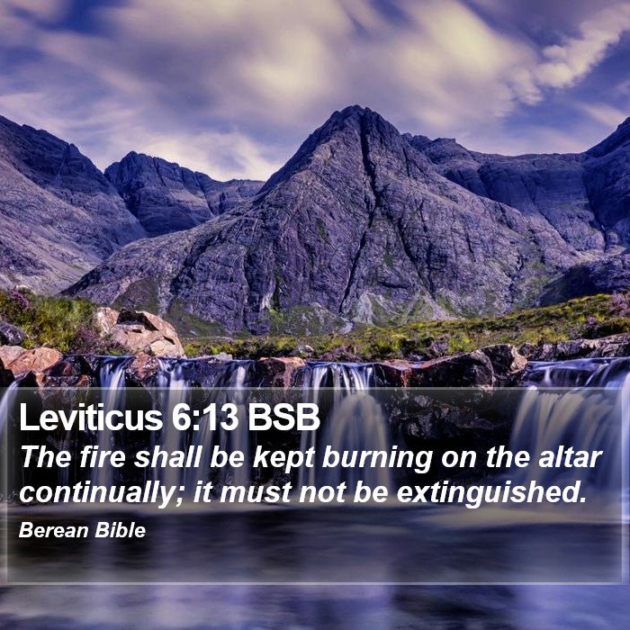 Leviticus 6:13 BSB Bible Study