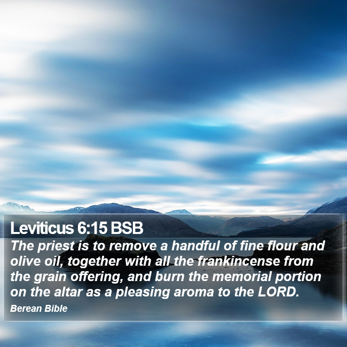 Leviticus 6:15 BSB Bible Study