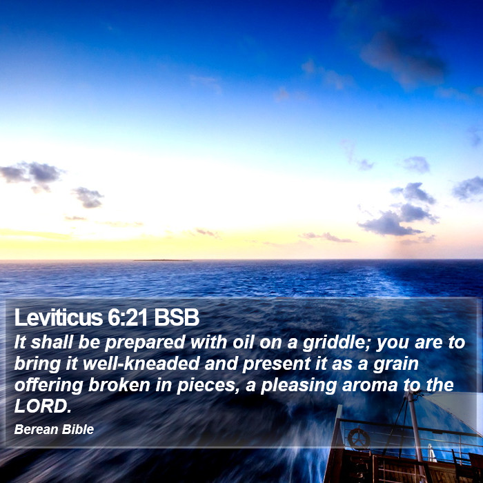 Leviticus 6:21 BSB Bible Study