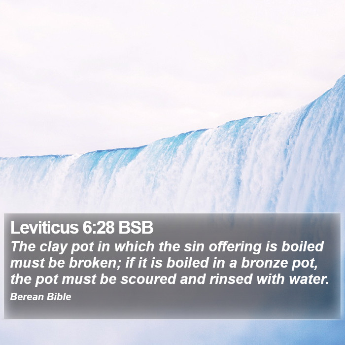 Leviticus 6:28 BSB Bible Study