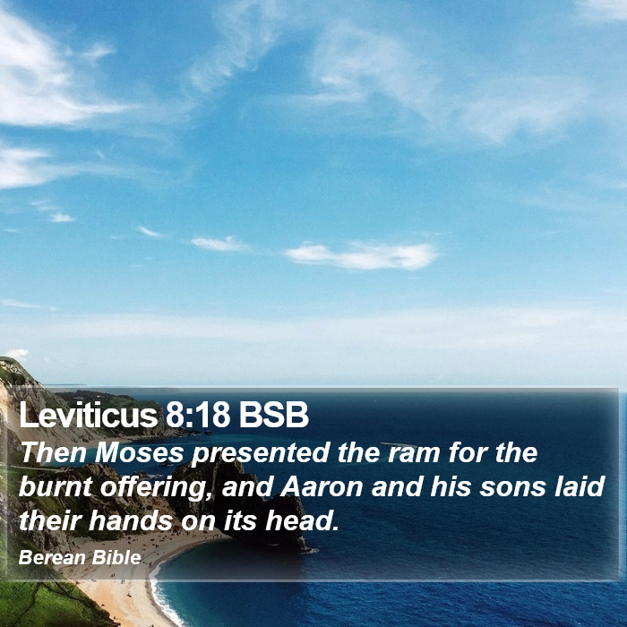 Leviticus 8:18 BSB Bible Study