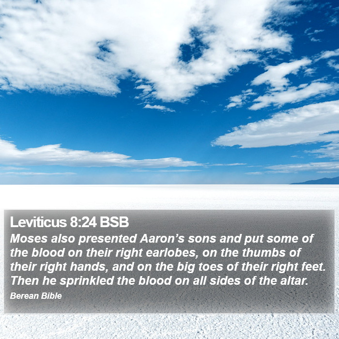 Leviticus 8:24 BSB Bible Study