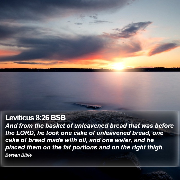 Leviticus 8:26 BSB Bible Study