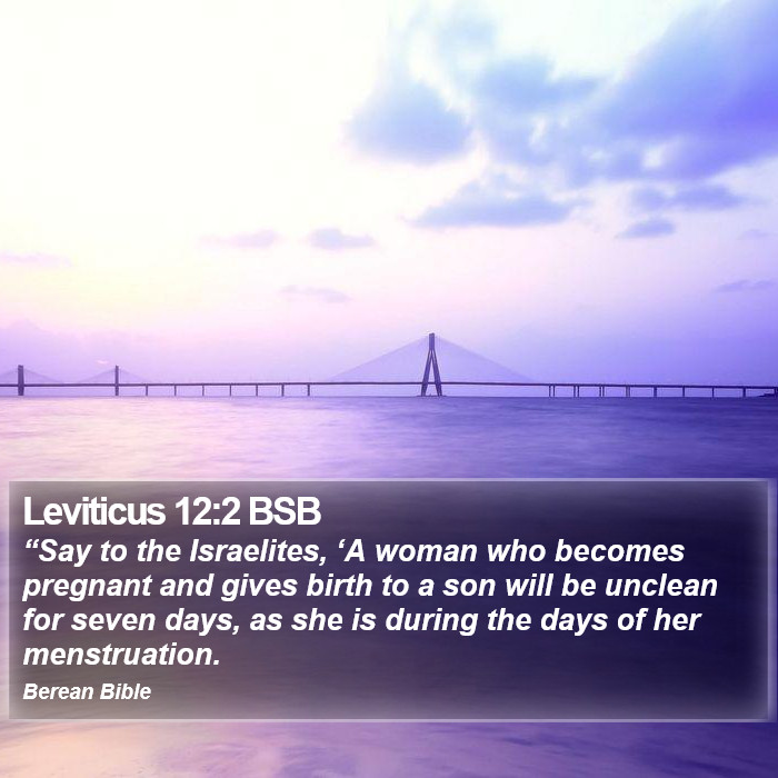 Leviticus 12:2 BSB Bible Study